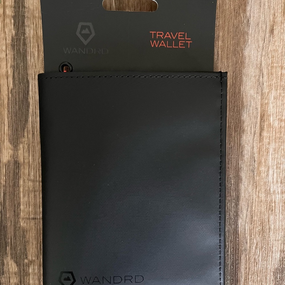 Black Travel Wallet Money Clip